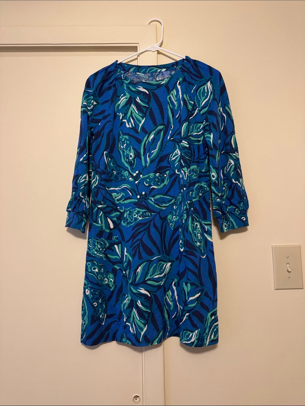Lilly Pulitzer Elianna 3/4 Sleeve “Indigo Breeze Shady Gators” Dress